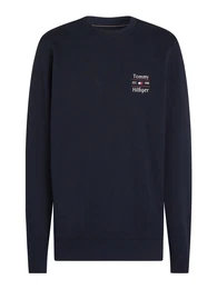 Sweatshirt navy / rot / wei
