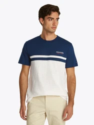 TOMMY HILFIGER T-Shirt blau/weimeliert