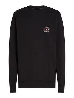 TOMMY HILFIGER Sweatshirt schwarz/weiß