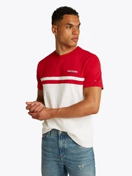 TOMMY HILFIGER T-Shirt rot/weiß