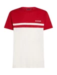 TOMMY HILFIGER T-Shirt rot/weiß