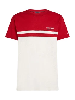 TOMMY HILFIGER T-Shirt rot/weiß TOMMY HILFIGER T-Shirt rot/weiß