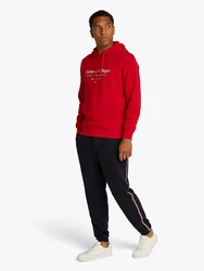 TOMMY HILFIGER Sweatshirt rauchgrau/rot/weiß