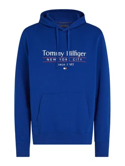 TOMMY HILFIGER Sweatshirt dunkelblau/rubinrot/weiß
