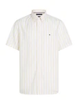 TOMMY HILFIGER Hemd 'Flex' pastellgelb/weiß