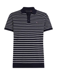 Tommy Hilfiger Poloshirt Pullover ESSENTIAL navy/weiß