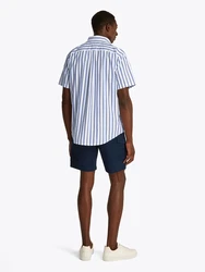 TOMMY HILFIGER Hemd 'Flex' blau/weiß