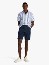 TOMMY HILFIGER Hemd 'Flex' blau/weiß