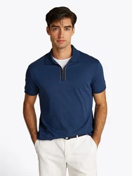 TOMMY HILFIGER Poloshirt 'LIQUID' marineblau