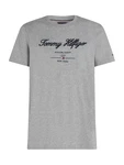 TOMMY HILFIGER T-Shirt graumeliert/schwarz