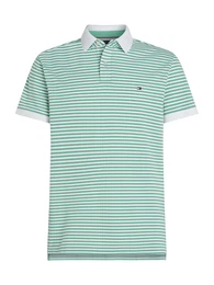 Poloshirt 'CORE 1985' grn / wei