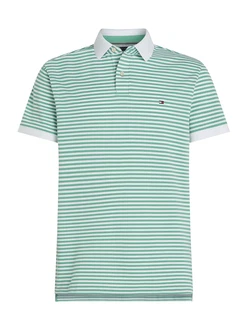 Tommy Hilfiger Poloshirt 1985 REGULAR POLO grün/weiß