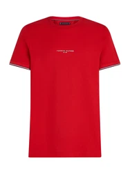 TOMMY HILFIGER T-Shirt dunkelblau/knallrot/weiß