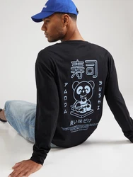 Denim Project Shirt 'Panda' pastellblau/schwarz/weiß