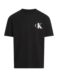 T-Shirt hellgrau / schwarz / wei