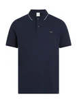Calvin Klein Poloshirt STRETCH PIQUE TIPPING POLO blau
