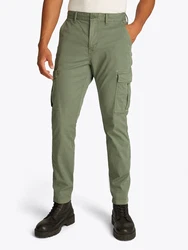 Tommy Jeans Hose 'AUSTIN' oliv