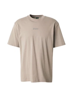BOSS GREEN T-Shirt Tee 10 mit Rundhalsausschnitt dunkelbeige BOSS GREEN T-Shirt Tee 10 mit Rundhalsausschnitt dunkelbeige