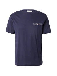 T-Shirt marine / wei
