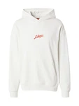 HUGO Sweatshirt Dlogolong hellbeige/rot/schwarz
