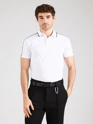 GUESS Poloshirt QUATTRO schwarz/weiß