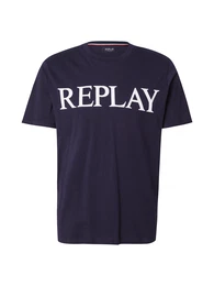 T-Shirt marine / wei