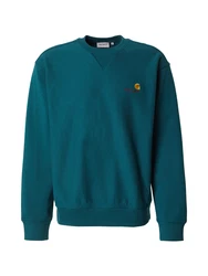 Carhartt WIP Sweatshirt American Script gelb/smaragd