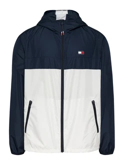 Tommy Jeans Jacke 'Chicago' navy/weiß