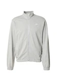 Nike Sportswear Sweatjacke 'CLUB' graumeliert/weiß