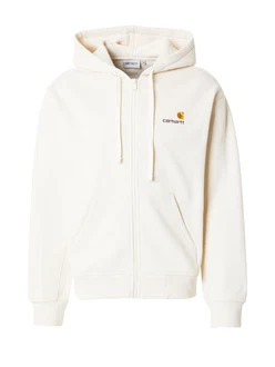 Carhartt WIP Sweatjacke American Script hellbeige
