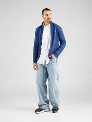 Gant Strickjacke CASUAL COTTON ZIP CARDIGAN blaumeliert