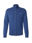 Gant Strickjacke CASUAL COTTON ZIP CARDIGAN blaumeliert