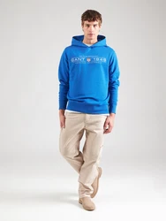 Gant Kapuzensweatshirt GRAPHIC HOODIE blau/marine/kirschrot/weiß