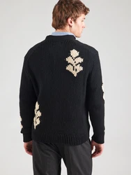 NN07 Strickjacke 'Mika' hellbeige/schwarz