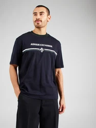 ARMANI EXCHANGE T-Shirt marine/weiß