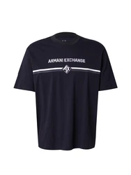 ARMANI EXCHANGE T-Shirt marine/weiß