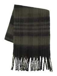 Pull&Bear Schal oliv/schwarz
