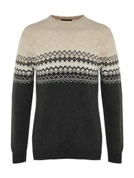 Pullover beige / hellbeige / anthrazit