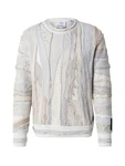 Carlo Colucci Pullover Dondi beige/sand/hellgrau
