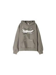 Sweatshirt grau / hellgrau / schwarz / wei