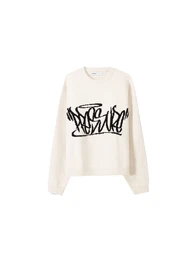 Pullover schwarz / offwhite