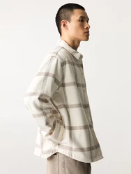 Pull&Bear Hemd braun/weiß