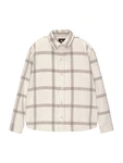 Pull&Bear Hemd braun/weiß