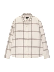Pull&Bear Hemd braun/weiß