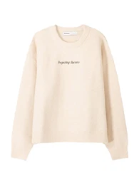 Pullover creme / dunkelbraun