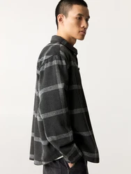 Pull&Bear Hemd schwarz/weiß