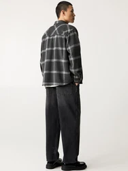 Pull&Bear Hemd schwarz/weiß