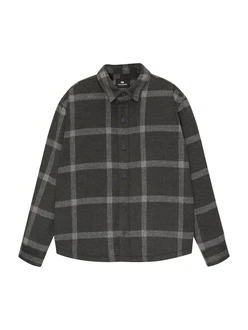 Pull&Bear Hemd schwarz/weiß