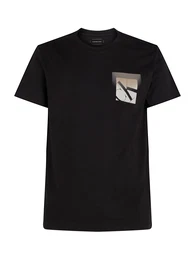 T-Shirt pfirsich / schwarz / offwhite