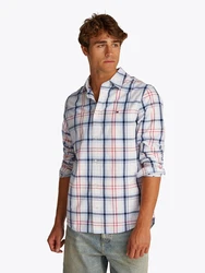 Tommy Jeans Hemd navy / hellblau / rot / weiß
